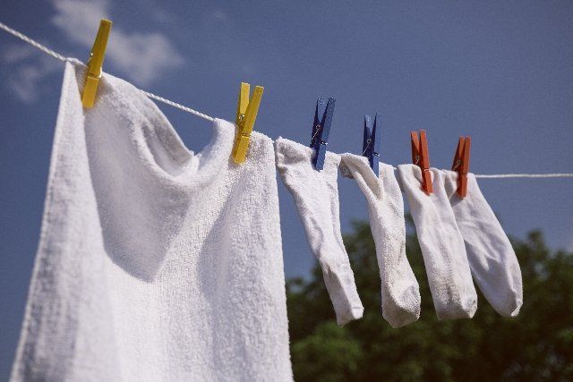 洗濯物と青空