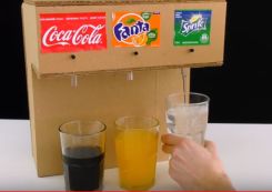 夢のドリンクバーを自宅で!ドリンクディスペンサーを段ボールでDIY