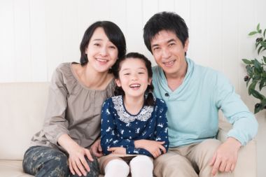 家族 笑顔