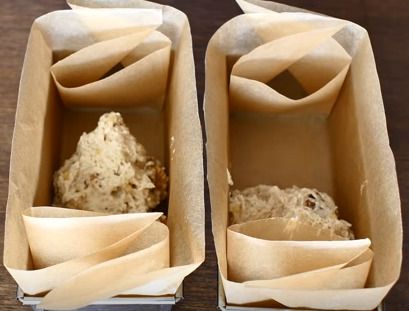 型に入れて焼いたら出来上がり！