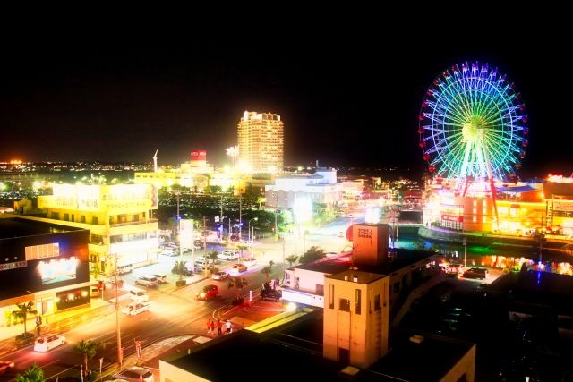 北谷町美浜の夜景