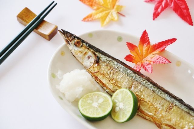 食べ合わせが良い焼き魚と大根おろし