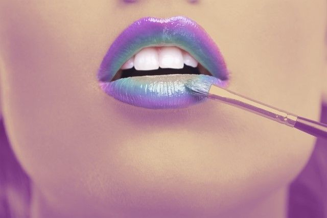 ベビーパウダーをリップに