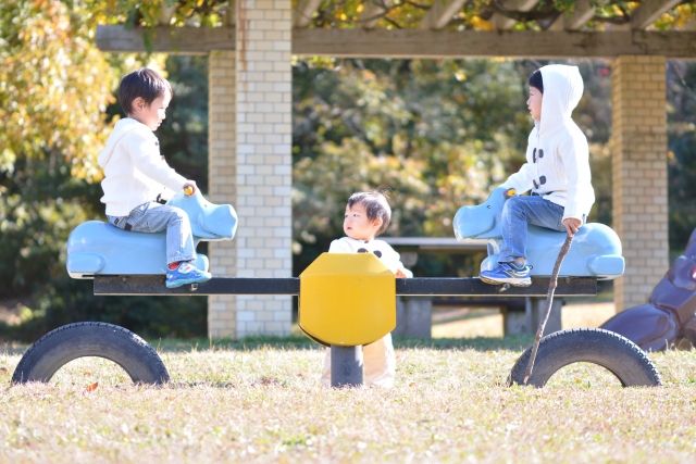 霧島で子育てする様子