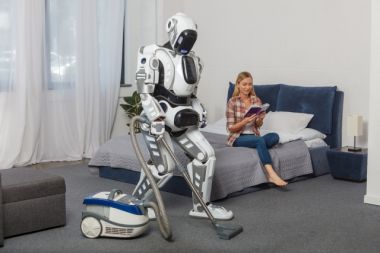 ロボットが家事を代行している