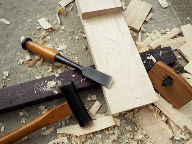 木材と大工道具