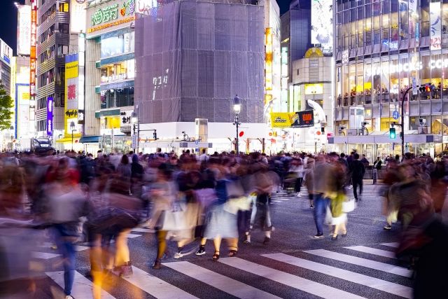 渋谷のスクランブル交差点