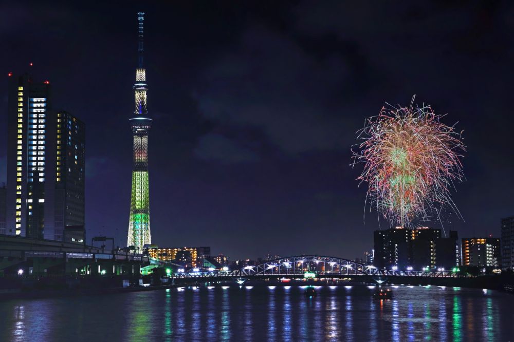 日本の有名花火大会④：隅田川花火大会／東京都台東区・墨田区