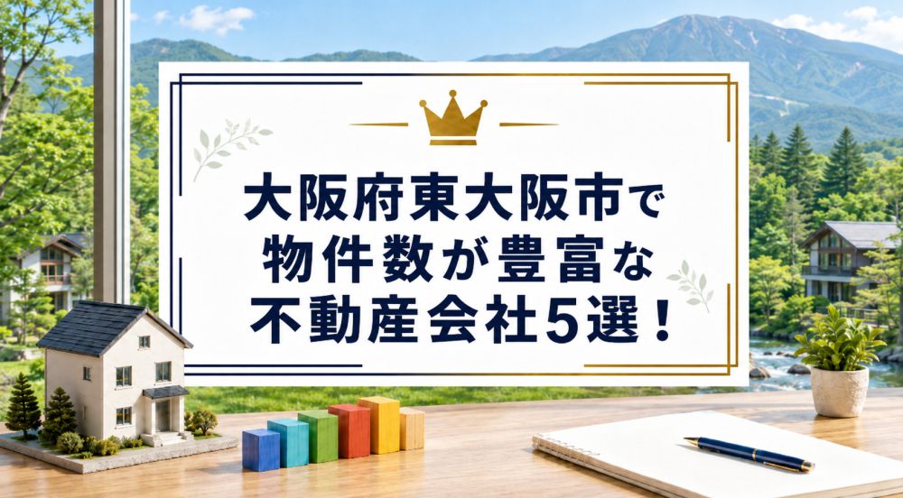 【2026年】大阪府東大阪市で物件数が豊富な不動産会社5選！