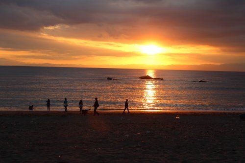 大浜海岸（夕焼け）の画像