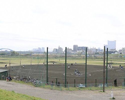  多摩川緑地広場 少年野球場の画像