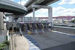 阪神高速道路16号大阪港線「天保山入口」の画像