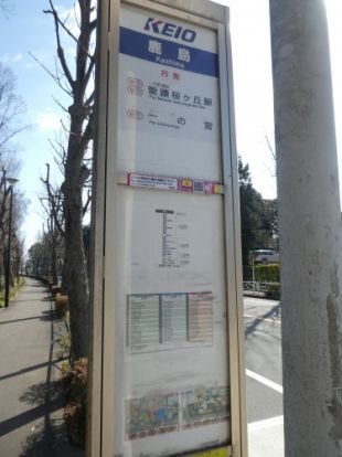 聖蹟桜ヶ丘駅行きの鹿島バス停の画像