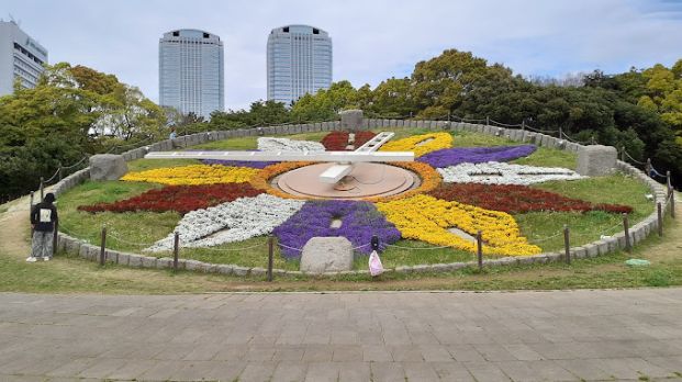 県立幕張海浜公園 花時計の画像